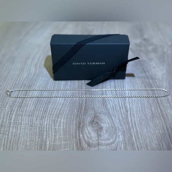 20 Inch David Yurman Silver Box Chain Necklace - Picture 2 of 4